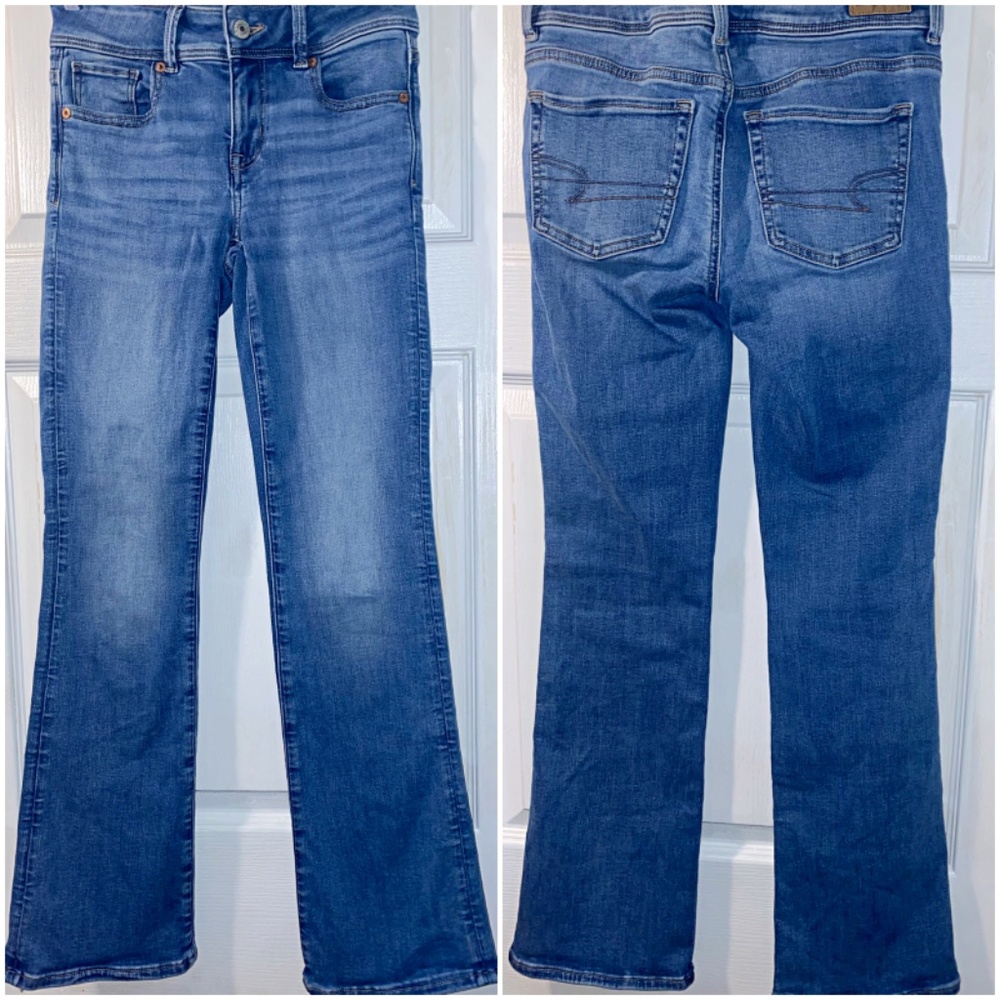 American Eagle Stretch Kick-boot Jeans Light Blue - Picture 4 of 6